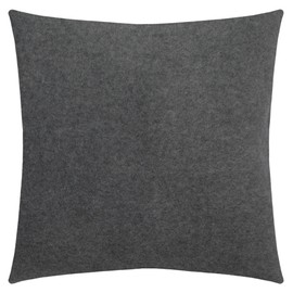 Zoeppritz 702291-940-40x40 Soft Fleece Cushion Cover with Distinctive Cashmere Handfeel, Colour: 940 Medium Grey Mel., Easy Care, Suitable for Allergy Sufferers, Dimensions: 40 x 40 cm