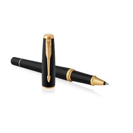 Parker Urban Rollerball Pen | Muted Black with Gold Trim | Fine Point Black Ink | Gift Box