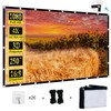 Projector Screen 250 inch, XINLEMY Large 4K HD 16:9 Foldable