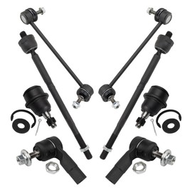 TRQ Front Steering & Suspension Kit Ball Joint Sway Bar Stabilizer Link Tie Rod Compatible with 2014-2018 Jeep Cherokee