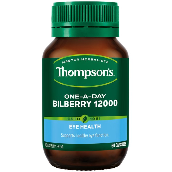 Thompson's Bilberry 12,000 One-a-Day Capsules 60