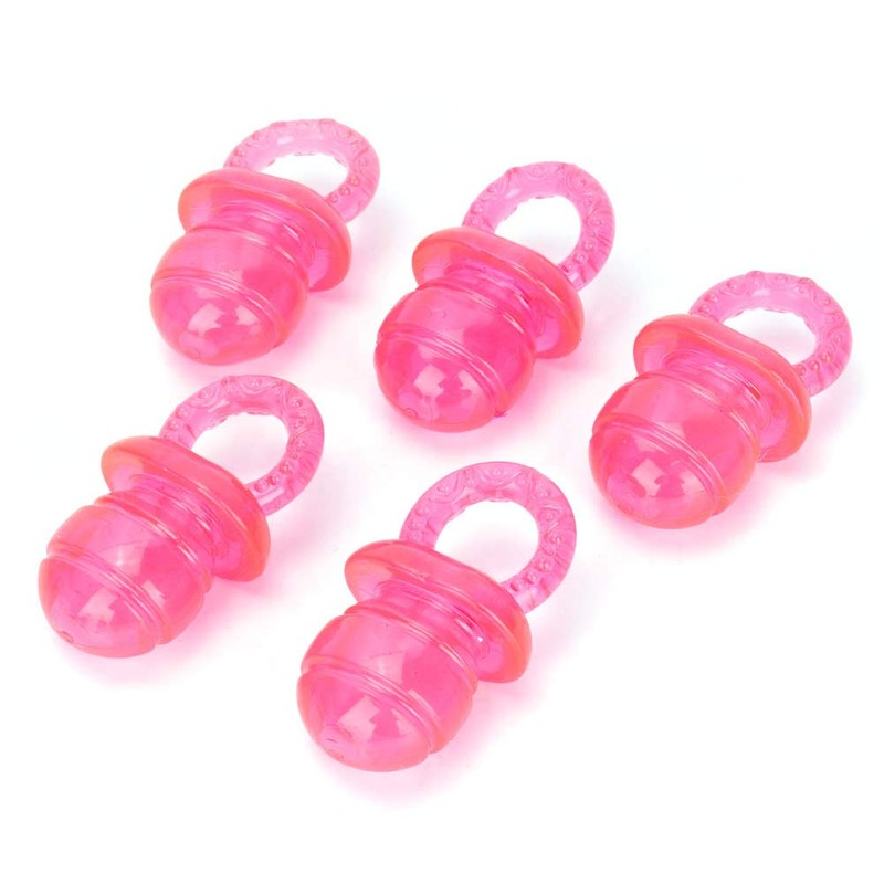 5 Pcs Teether, Teething Toy, Pacifier Shaped Interactive Chew Toy