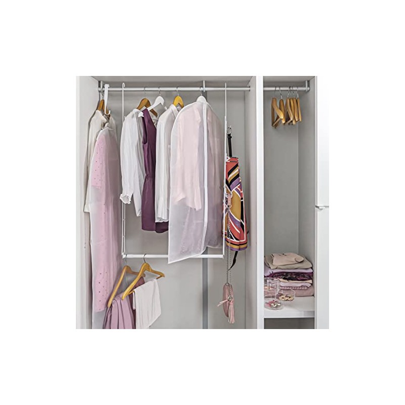 Compactor Milky Dress Cover Bag 60 x 137cm, Translucent White