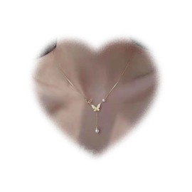 Crymystal Boho Layers Tear Drop Pendant Necklace Metallic Tear Drop Necklace Chain Gold Minimal Necklace Jewellery for Women and Teenagers Gifts, Zinc Metal, Artificial Gemstones