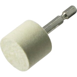 Yanase NFF30 Felt Wheel with Shaft for Impact [0.25 inch (6.35 mm) Shaft] φ1.2 x 1.0 x 0.25 inches (30 x 25 x 6.35 mm)