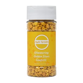 Mystic Sprinkles Confetti Sprinkle Mixes (Glimmering Golden Stars Confetti 2.6oz)