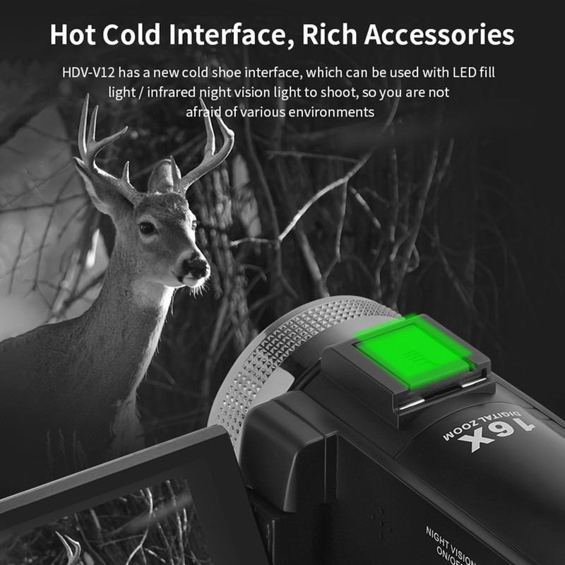 1080P Full HD 16X Digital Zoom Recording Video Camera Portable