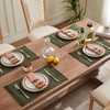 ZeeMart Macrame Style Boho Placemats Set of 6, Olive Decorative