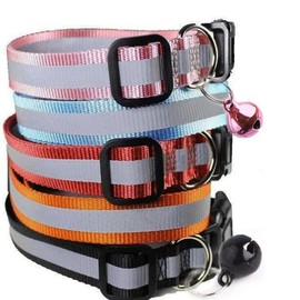 MAIYADUO Cat Collar, Cat Collars with Bell, Reflective, Individually Adjustable, Fluorescent with Quick Release Safety Buckle, Suitable for Most Domestic Cats