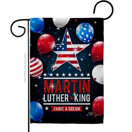 Ornament Collection I Have A Dream Garden Flag Patriotic Martin Luther King Day MLK Civil Right Stars United State American House Decoration Banner Small Yard Gift Double-Sided, Made in USA