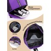 U.helper Waterproof Gym Drawstring Backpack, Sports Sack with Shoes Compartment