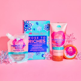 Tree Hut Holiday Rose to Riches Gift Set | Limited Edition | Boost Your Shower Routine | Includes Tree Hut's Signature Shea Sugar Scrub, Foaming Gel Wash, and Moisturizing Body Lotion