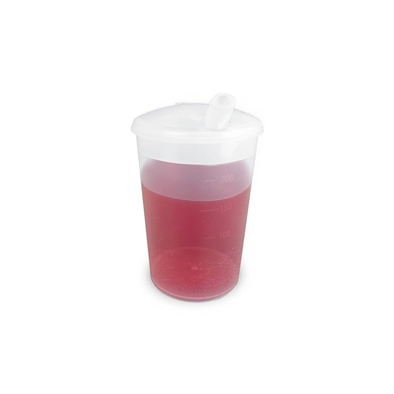 Plastic Beaker with Drinking Lid - Pack of 3 |
