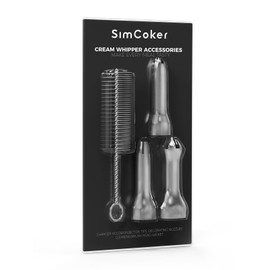SimCoker Edelstah Piping Nozzles, Stainless Steel Nozzles for Cream Dispensers, Set of 3 Piping Nozzles for Spraying Cream, Creams, Desserts