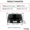 RhinoTuning Wheel Hub Caps Outer 66 mm Inner 61 mm