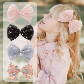 LYXOTO Elegant Hair Accessories, Hair Clips, Ribbon, Hairpins, Cute, Hair Accessories, Bite Gangs, Clips, Hair Bands, Hair Accessories, For Women, Girls, Weddings, Parties, Fireworks Displays (Style 1)