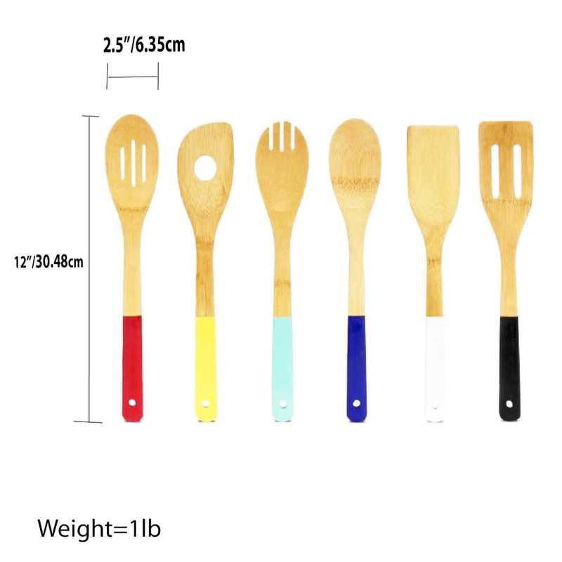 Set de 6 Utensilios de cocina de madera, Good &