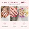 21Pcs Kit Esmaltes Uña Gel SemipermanenteBase CoatGlossy Top CoatMatte Top