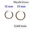 Miyabi Grace Men's 15 mm Small Comfortable Plastic Invisible Clip