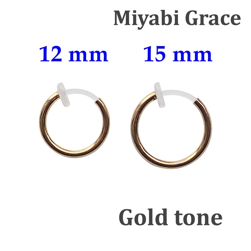 Miyabi Grace Men's 15 mm Small Comfortable Plastic Invisible Clip