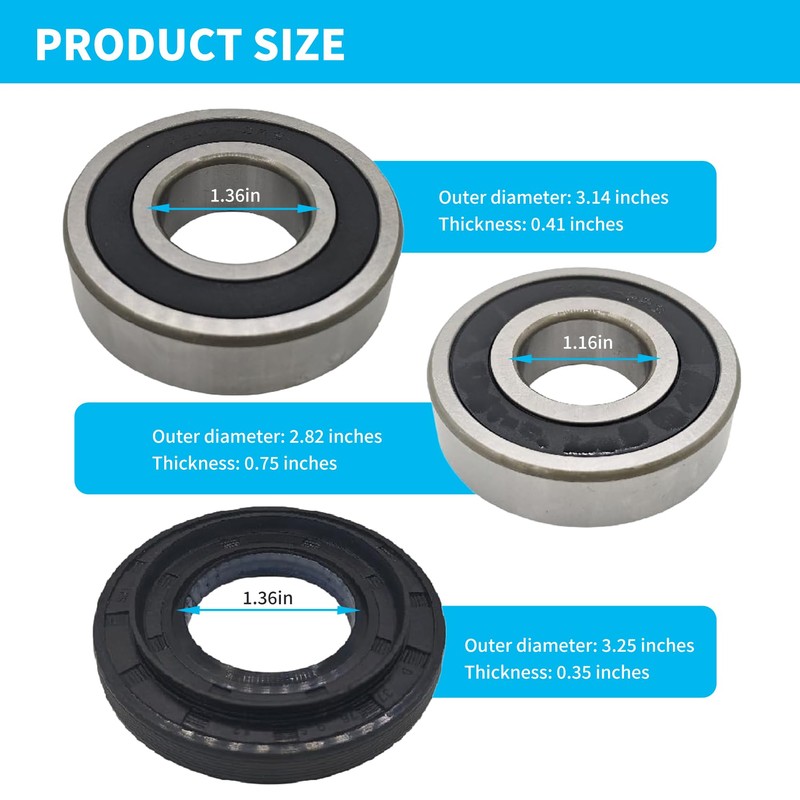 Newly Upgraded Gasket Tube Bearing Sealing kit, Suitable for LG