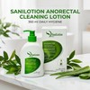 Hygienic cleansing lotion, cleanses, moisturizes, and hydrates the anorectal area