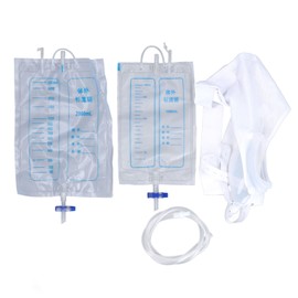 Urinary Drainage Bag System Wearable Silicone Urine Collector with 2 Urine Catheter Bags for Elderly Patient Pregnant Women Type 3