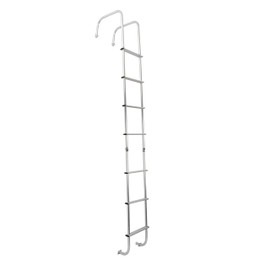 KUAFU Universal RV Exterior Motorhome Straight Ladder RV Rear Ladder 250LBS(7.6FT-8.4FT)