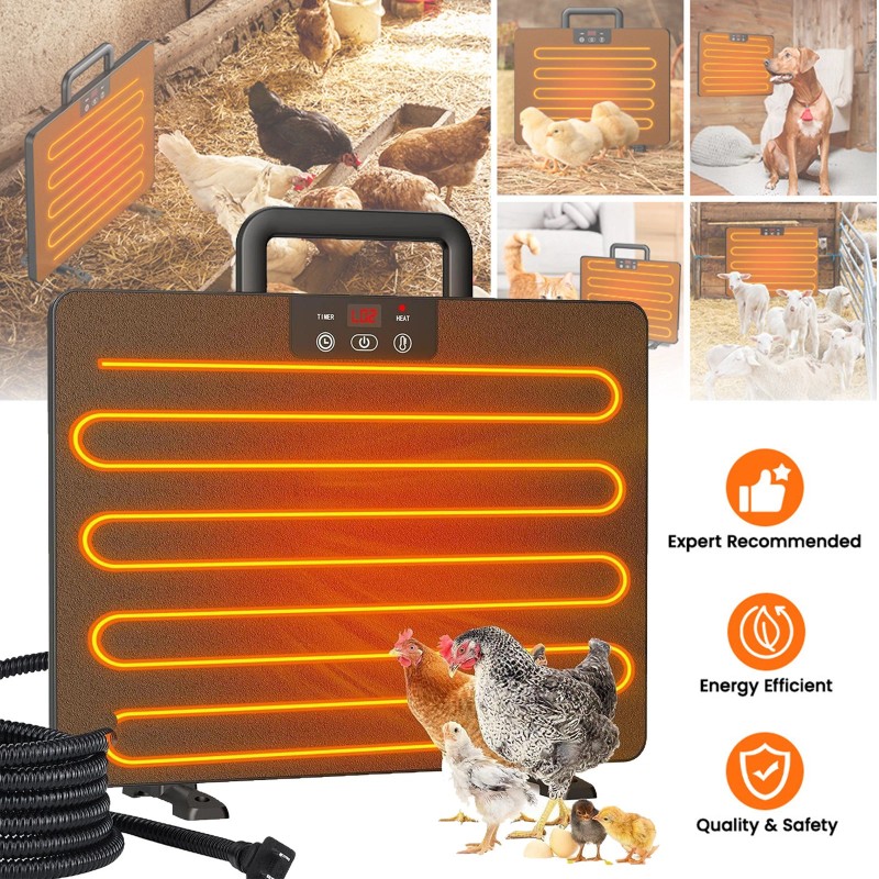 Chicken Coop Heater, Safe Radiant Space Heat Energy Chick Pet