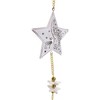 TEMPELWELT 2 x Decorative Star Tree Pendants, 77 cm Long,