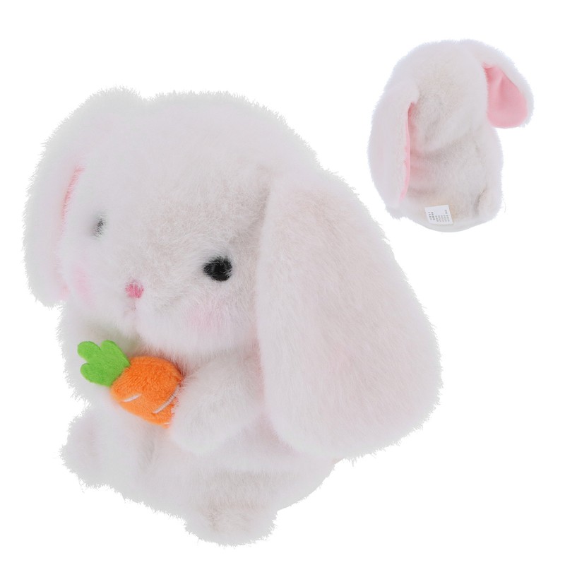 White Talking Rabbit Toy Cute Repeat What You Say Plush