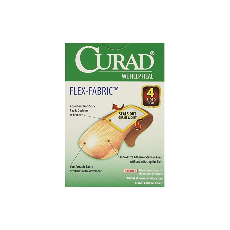 Curad - CUR47315_OLD Flex-Fabric, 3/4 Inches X 3 Inches bandages,