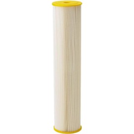 Pentair Pentek ECP50-20BB Big Blue Sediment Water Filter, 20-Inch, Whole House Heavy Duty Pleated Cellulose Polyester Replacement Cartridge, 20" x 4.5", Yellow End-Cap, 50 Micron
