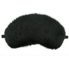 MinkgLove Black Mink Fur Eye Mask
