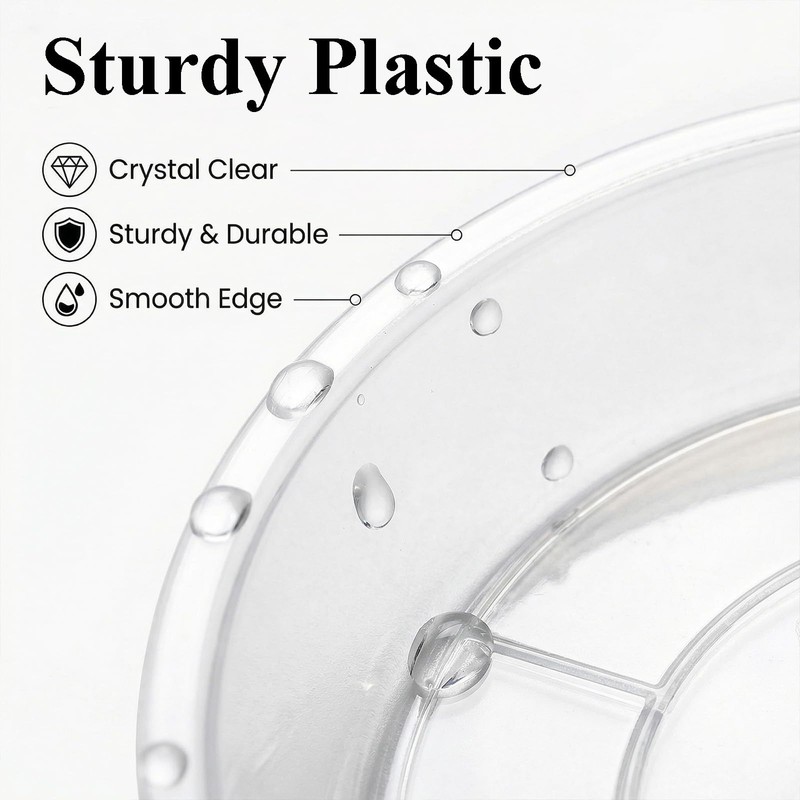 30 Pack Plant Saucer 4/5/6 Inches Plastic Drip Trays to