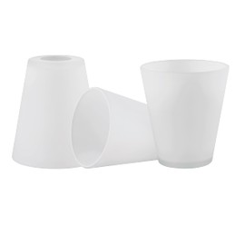 Aspen Creative 23619-3, Opal Frosted Glass Shade White Inside for Pendant, Vanity Light, 5-3/4" Dia x 5-1/8" H, Center Hole: 1-3/4", Set Of 3