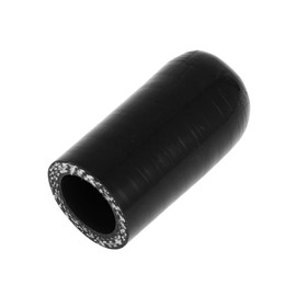 A ABSOPRO 1 Stück 50mm Länge 20mm/0,79" ID Schwarzer Autosilikon-Schlauch-Endkappe Silikon-Verstärkungskappe für Bypass-Rohr Universal