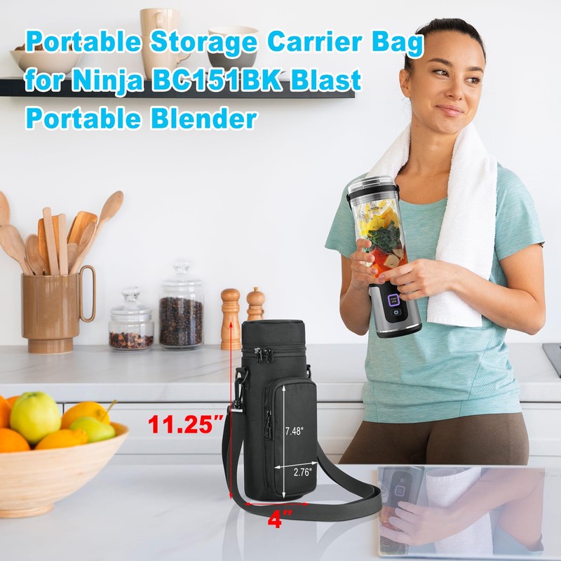Beautyflier Storage Bag Carrier Compatible with Ninja BC151BK Blast Portable