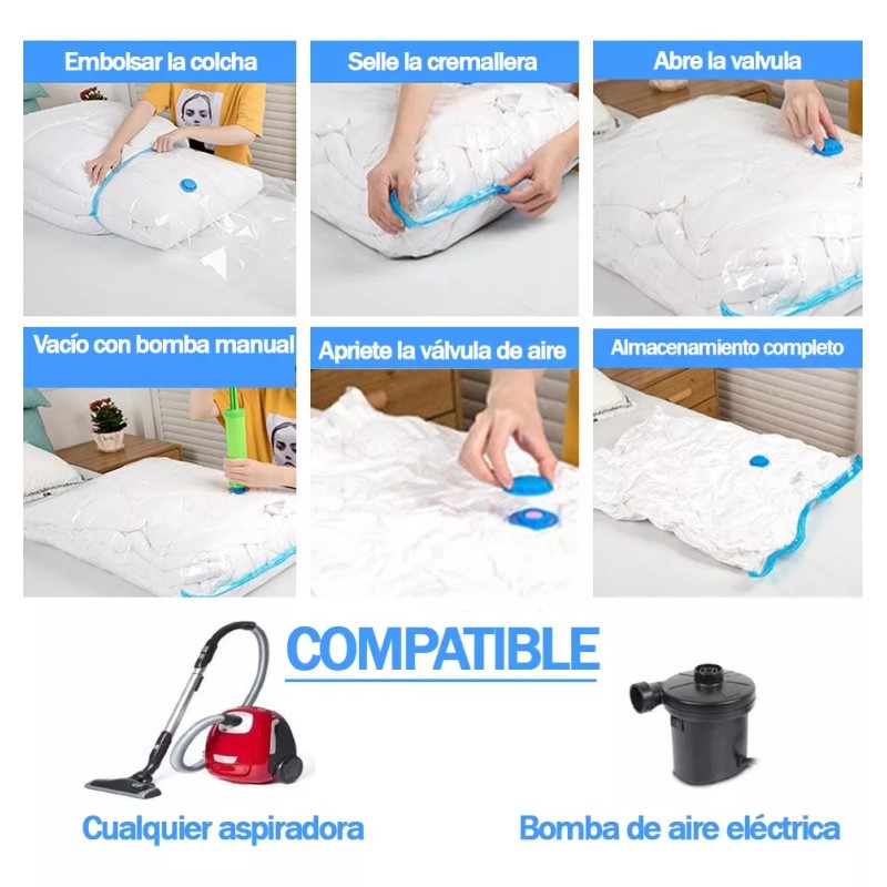 Corp.Res Electronics Bolsa De Vacio Ahorra Espacio No Humedad Olores