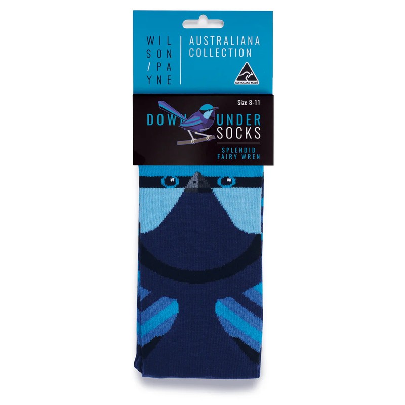 Wilson Payne Down Under Socks - Splendid Fairy Wren, 8-11