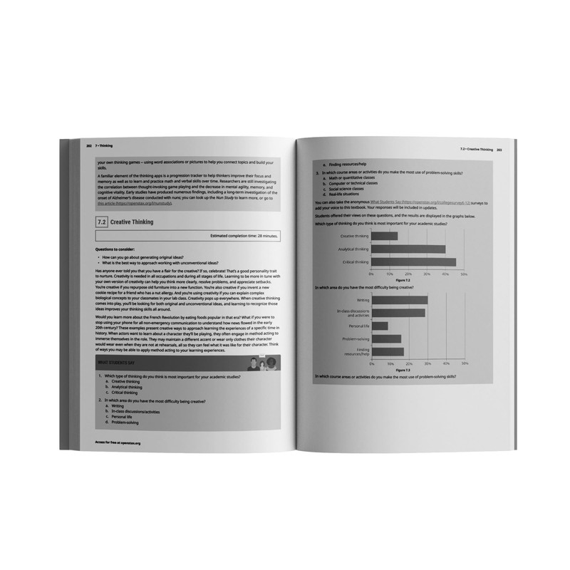 College Success by OpenStax (paperback version, B&W)