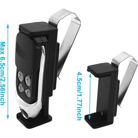 2PCS Garage Door Opener Clip Car Visor Clip Compatible with Liftmaster Sears Chamberlain Remote Adjustable 4.5-6.6cm Car Garage Remote Visor Clips Holder Mount Stand for Garage Door Remote Control