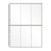 Collect S-4320 Transparent Pocket Leaf A4 6 Pockets, 30 Holes,