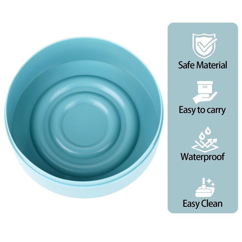 Round Soap Box Portable Travel Soap Box with Lid Waterproof