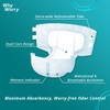 WhyWorry Adult Diapers with Tabs, Disposable Incontinence Briefs for Women