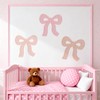 Maysing 3 Pcs Boho Bow Wall Decor Pink Bow Nursery