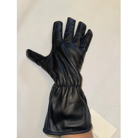 EPT Bull Ropes - Bull Riding Glove Adult & Youth Black Leather Outer Seam Right or Left Hand - Sizes 5.0-10.5 (5.0 Right Hand)