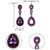 EVER FAITH Women's Rhinestone Crystal Wedding Figure 8 Infinity Teardrop