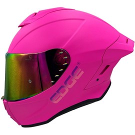 Casco para Moto Integral Shanghai - Casco Motocicleta Marca Edge - Visor Doble ANTIVAHO - Cascos para Motos Certificados Dot Moto - Accesorios para Moto Motocross
