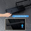 PengGengA Sink Organiser, Sink Organiser with Removable Brush Holder, Sink